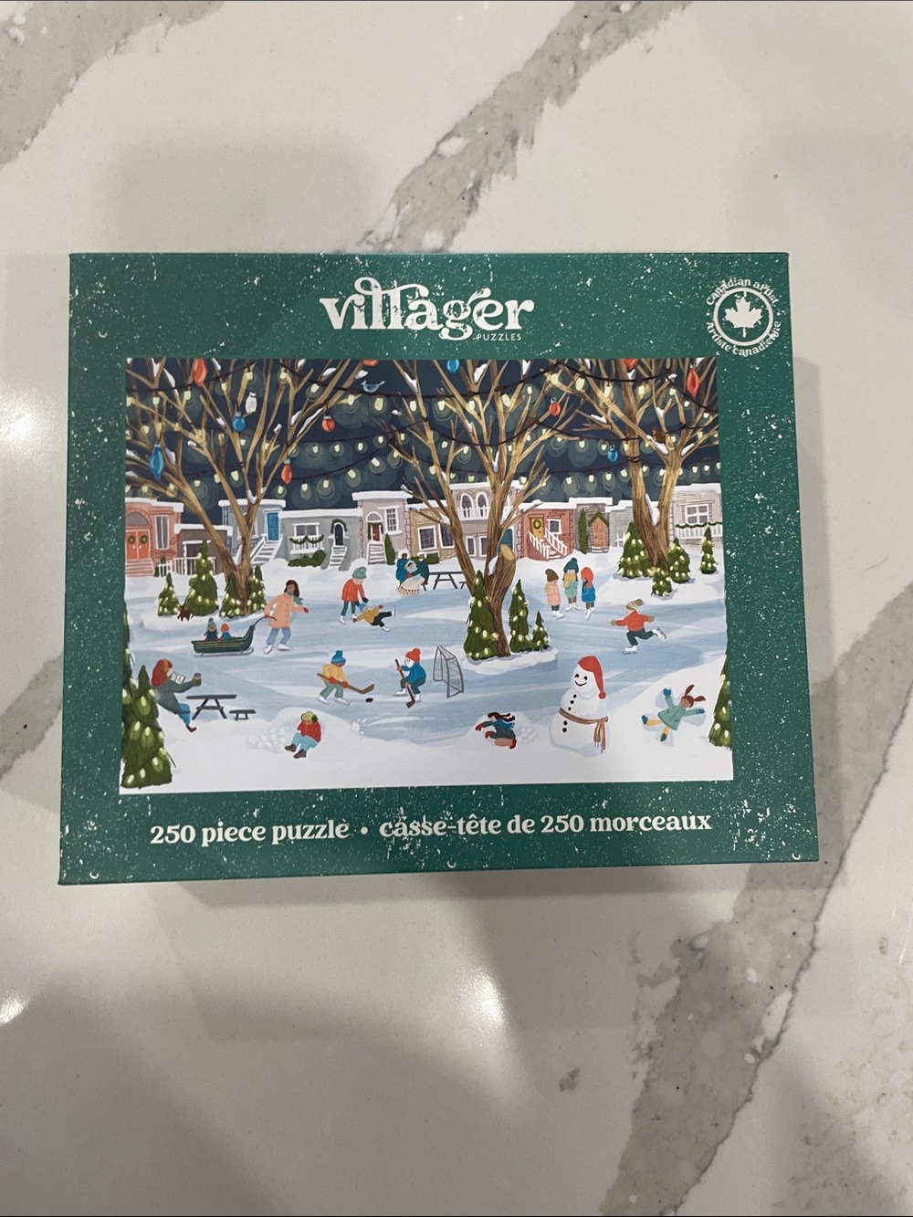 villager 250-Piece Holiday Park Puzzle - Green Box